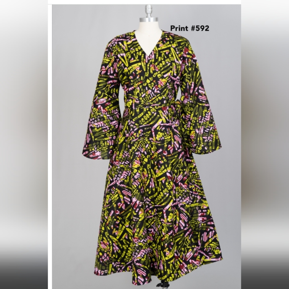 Authentic African print dress